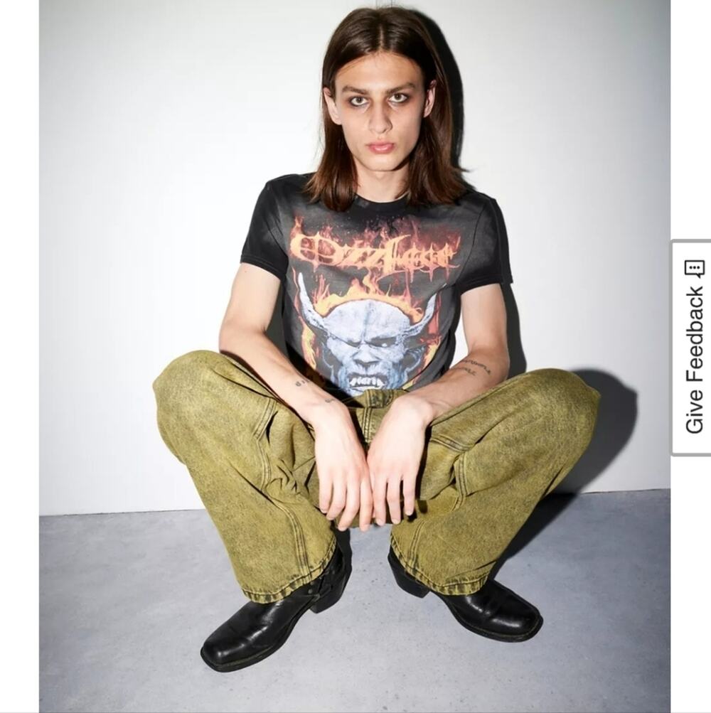 Urban Outtfitters Ozzfest Washed Cotton Graphic Tee Sz S To M